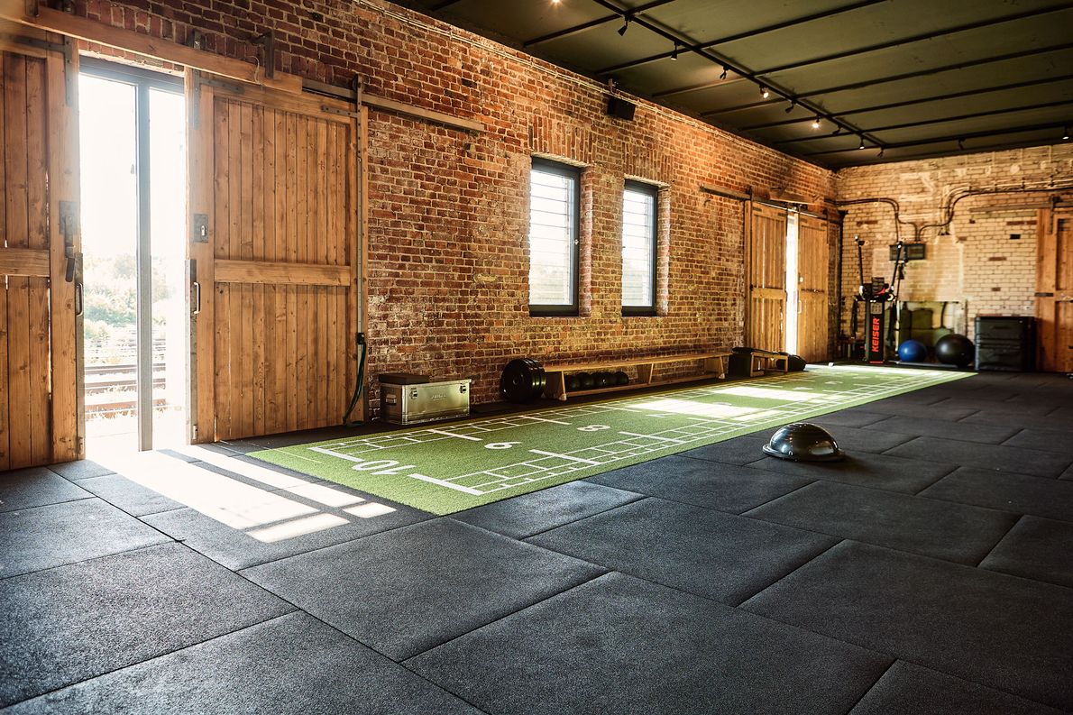 Trainingsfläche von fivehome im alten Güterbahnhof Münster